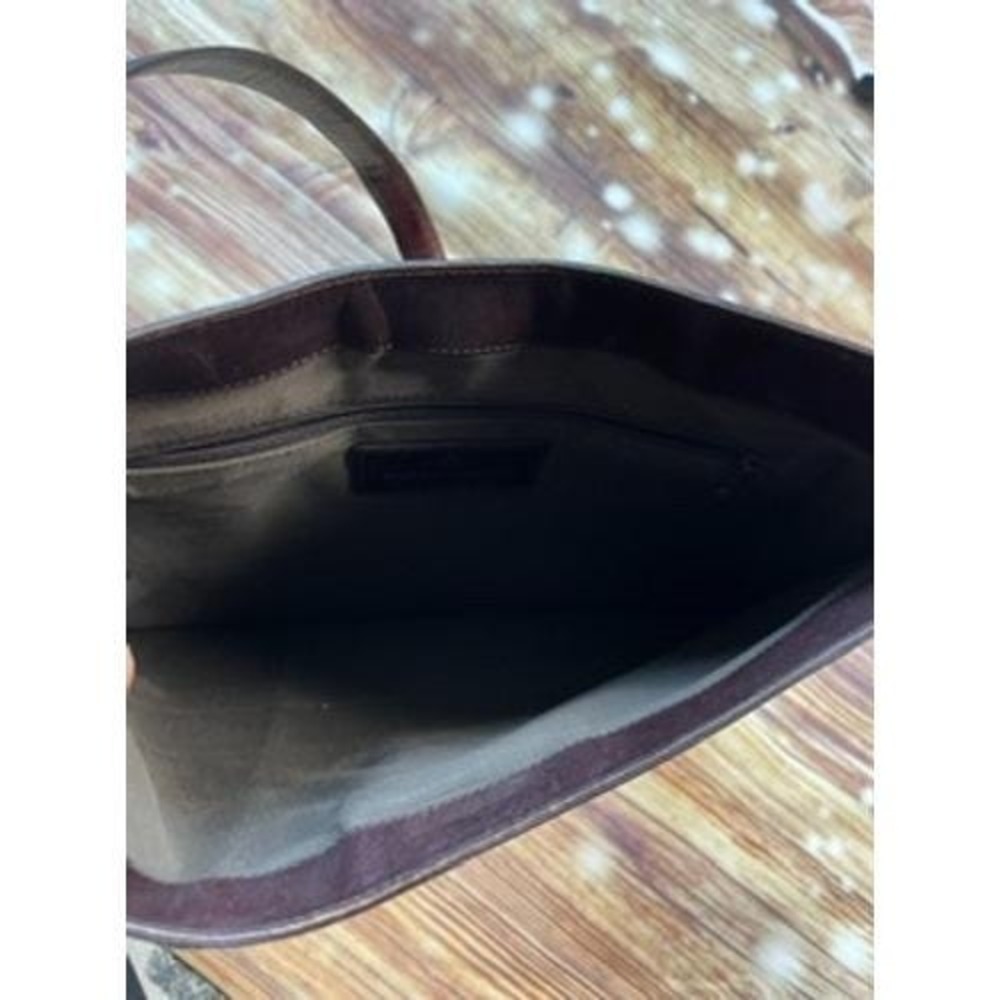 Etienne Aigner Genuine Leather Oxblood Burgundy Shoulder Bag Vintage Panel Hobo - Picture 6 of 7
